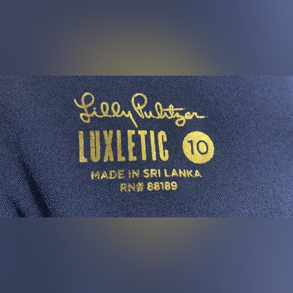 Lilly Pulitzer UPF 50+ Luxletic 28" Corso Pant in Navy - Picture 5 of 6